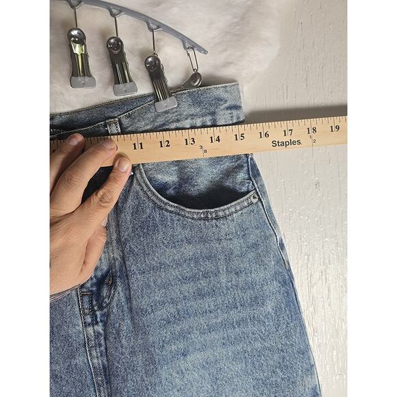 Maxi Front-Slit Denim Skirt Womens 8 Western Casual Fall Boho Winter Chic Indie - Picture 4 of 7